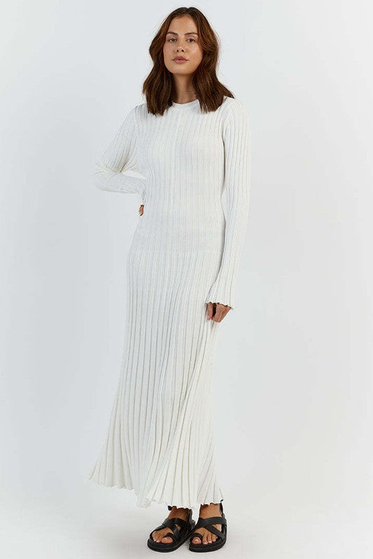 Rustic Comfort Ribbed Dress